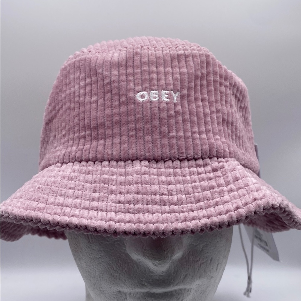 Obey Adult Pink Bold Cord Bucket Hat